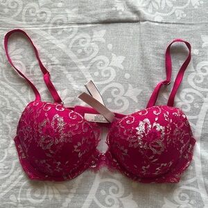 Victoria Secret 34B Sparkly hot pink bra!
